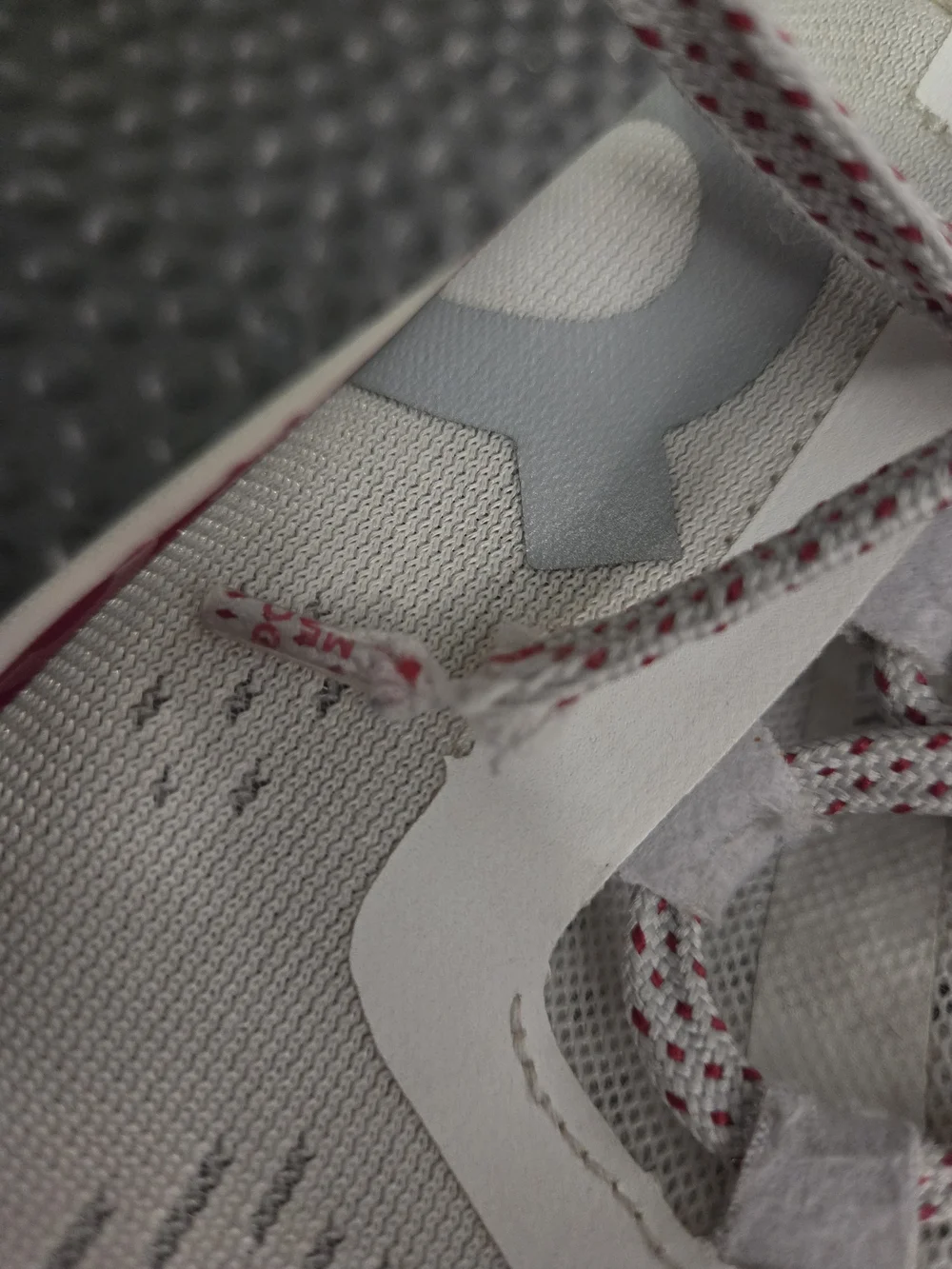On Running Women's Light Gray Sneakers with Pink Accents